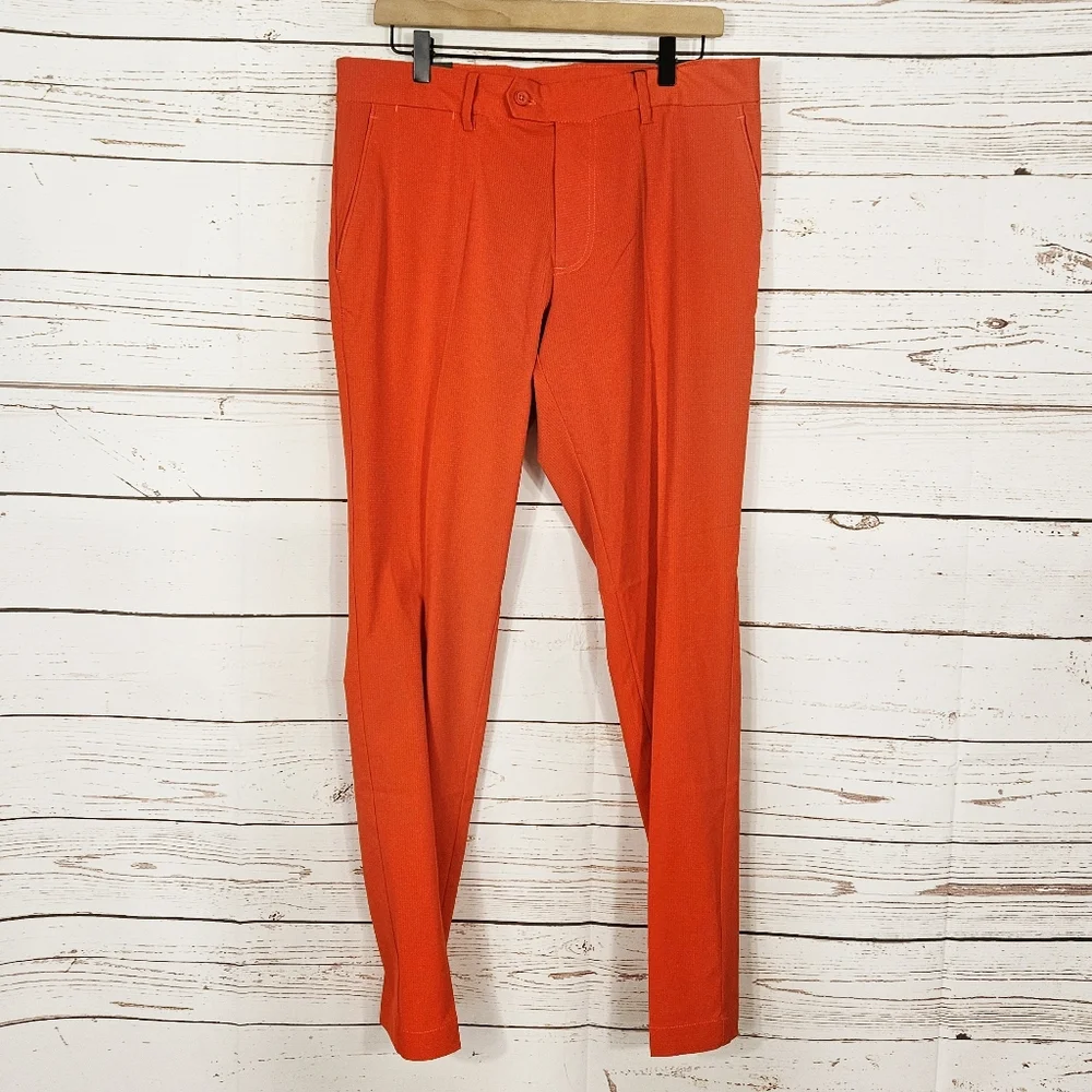 NWT J. Lindeberg | Vent Golf Pant In Fiery Red